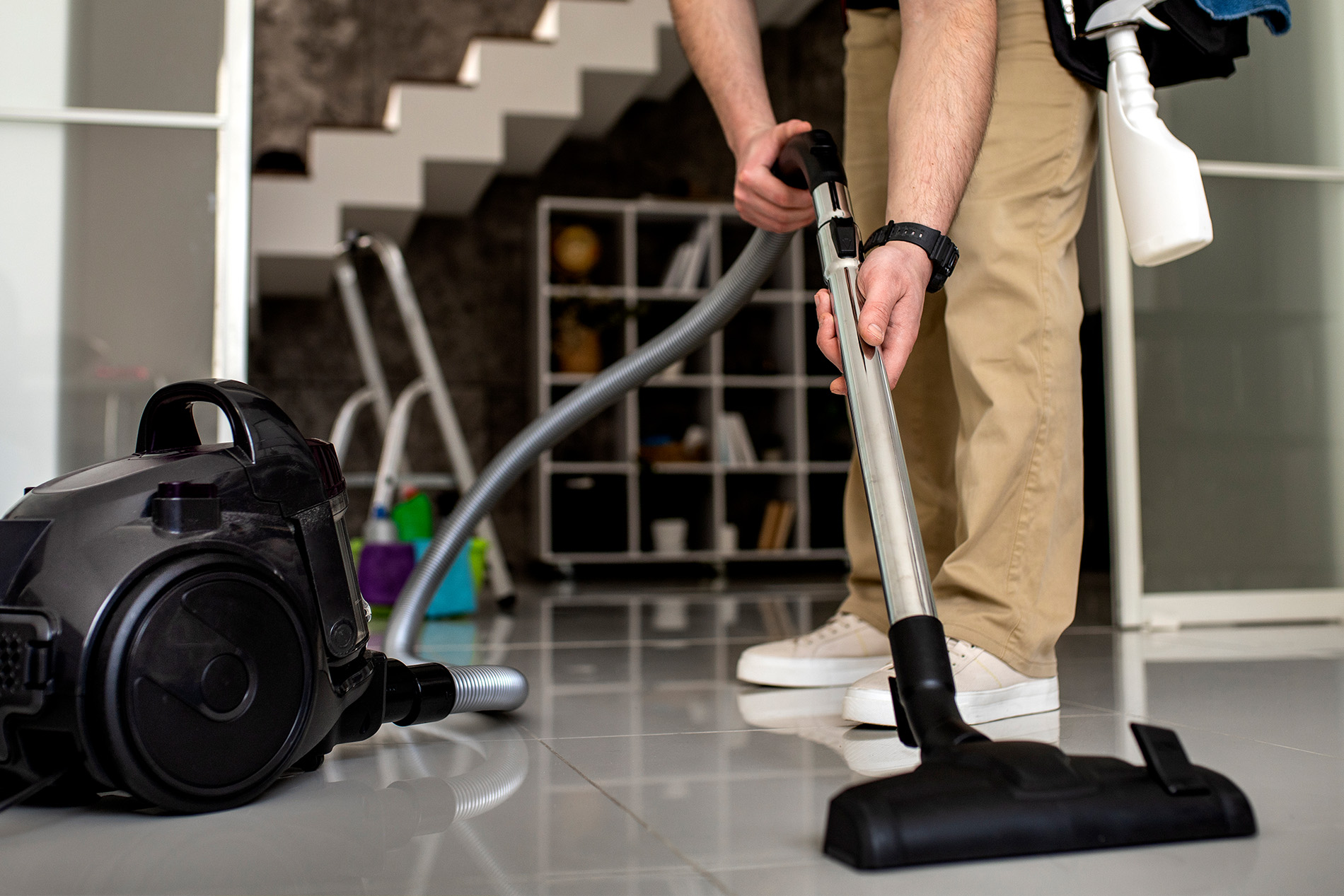 Floor Waxing or Machine Scrubbing